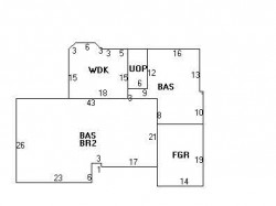 19 Stanley Rd, Newton MA  02468-2337 floor plan