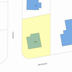 1161 Boylston St, Newton MA 02464-1014 plot plan