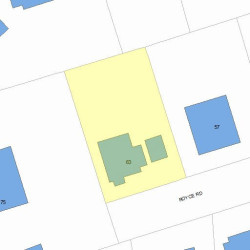63 Royce Rd, Newton MA  02459-1015 plot plan
