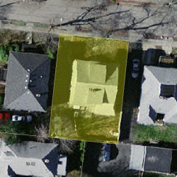 16 Nottingham St, Newton MA  02459-1613 aerial view