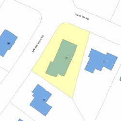 31 Broken Tree Rd, Newton MA  02459-3415 plot plan