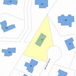 88 Broken Tree Rd, Newton MA 02459-3449 plot plan