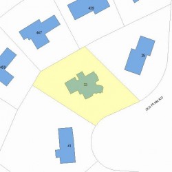 33 Old Farm Rd, Newton MA 02459-3434 plot plan