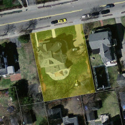 146 Lincoln St, Newton MA  02461-1510 aerial view