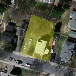 260 Adams Ave, Newton MA 02465-1504 aerial view