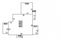 110 Woodward St, Newton MA 02461-1313 floor plan