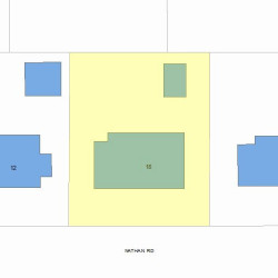 18 Nathan Rd, Newton MA  02459-1105 plot plan