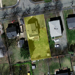 24 Pennsylvania Ave, Newton MA 02464-1323 aerial view