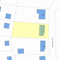 33 Grove Hill Park, Newton MA  02460-2303 plot plan