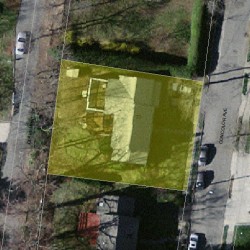 73 Concolor Ave, Newton MA  02458-2511 aerial view