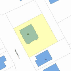 20 Wildwood Ave, Newton MA 02460-1322 plot plan