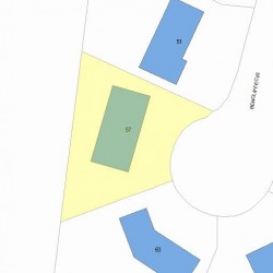 57 Bencliffe Cir, Newton MA  02466-1101 plot plan