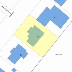 209 Spiers Rd, Newton MA  02459-3717 plot plan