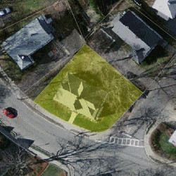 227 Pearl St, Newton MA 02458-1344 aerial view