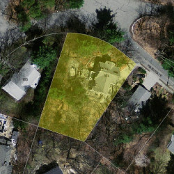 304 Waban Ave, Newton MA  02468-2151 aerial view