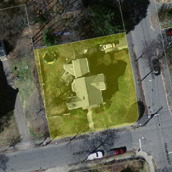 31 Forest St, Newton MA  02461-1445 aerial view