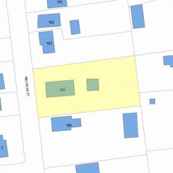 192 Melrose St, Newton MA 02466-1111 plot plan