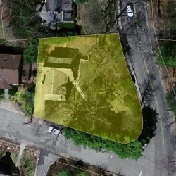 9 Oakvale Rd, Newton MA 02468-1126 aerial view