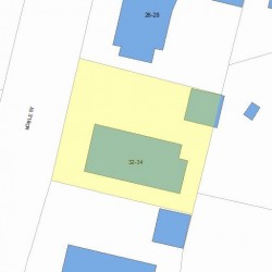 34 Noble St, Newton MA  02465-1016 plot plan