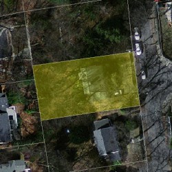 53 Walden St, Newton MA  02460-2133 aerial view