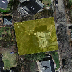 57 Greylock Rd, Newton MA  02465-2731 aerial view