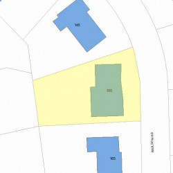 155 Paulson Rd, Newton MA 02468-1231 plot plan