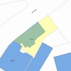 22 Union St, Newton MA 02459-2057 plot plan