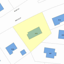 1530 Beacon St, Newton MA  02468-1524 plot plan