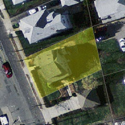 116 Chapel St, Newton MA  02458-1046 aerial view