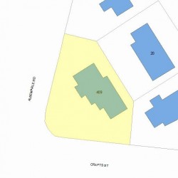 409 Crafts St, Newton MA 02460-1138 plot plan