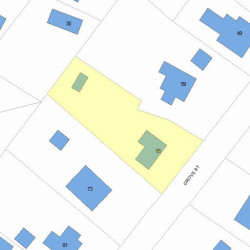 65 Grove St, Newton MA 02466-2316 plot plan