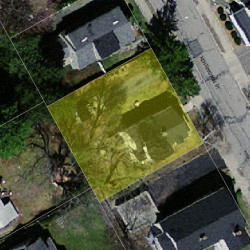 65 Kensington St, Newton MA  02460-1311 aerial view