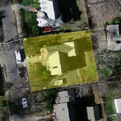 14 Exmoor Rd, Newton MA  02459-1208 aerial view