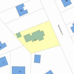 373 Winchester St, Newton MA 02461-2047 plot plan