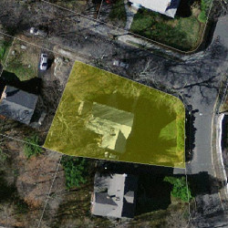 79 Maplewood Ave, Newton MA  02459-2527 aerial view