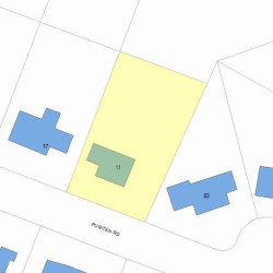 11 Puritan Rd, Newton MA 02461-1021 plot plan