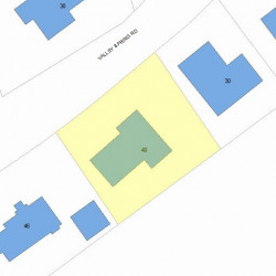 40 Valley Spring Rd, Newton MA 02458-2712 plot plan