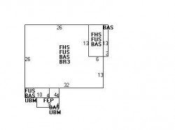 49 Lindbergh Ave, Newton MA  02465-1650 floor plan