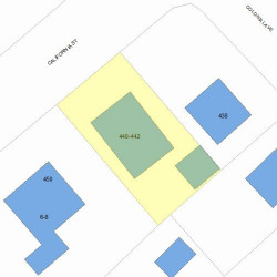 442 California St, Newton MA  02460-1211 plot plan