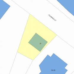 29 Florence St, Newton MA 02459-2847 plot plan