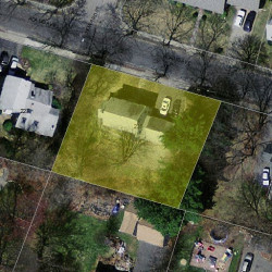 235 Adams Ave, Newton MA  02465-1502 aerial view