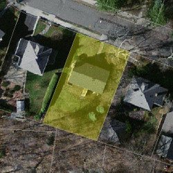 37 Maplewood Ave, Newton MA 02459-2527 aerial view