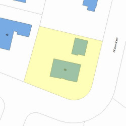 70 Pickwick Rd, Newton MA 02465-2819 plot plan