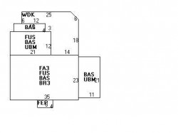 32 Commonwealth Park, Newton MA  02459-1005 floor plan