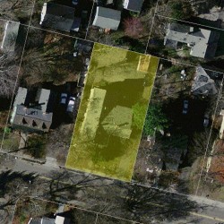 207 Church St, Newton MA 02458-1905 aerial view