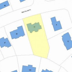 33 Brookline St, Newton MA 02467 plot plan