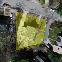 14 Oakvale Rd, Newton MA 02468-1127 aerial view