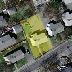305 Newtonville Ave, Newton MA 02460-2014 aerial view