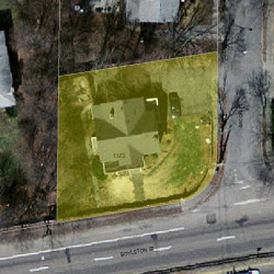 1173 Boylston St, Newton MA 02464-1005 aerial view