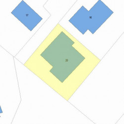 20 Duane Ave, Newton MA 02465-1412 plot plan